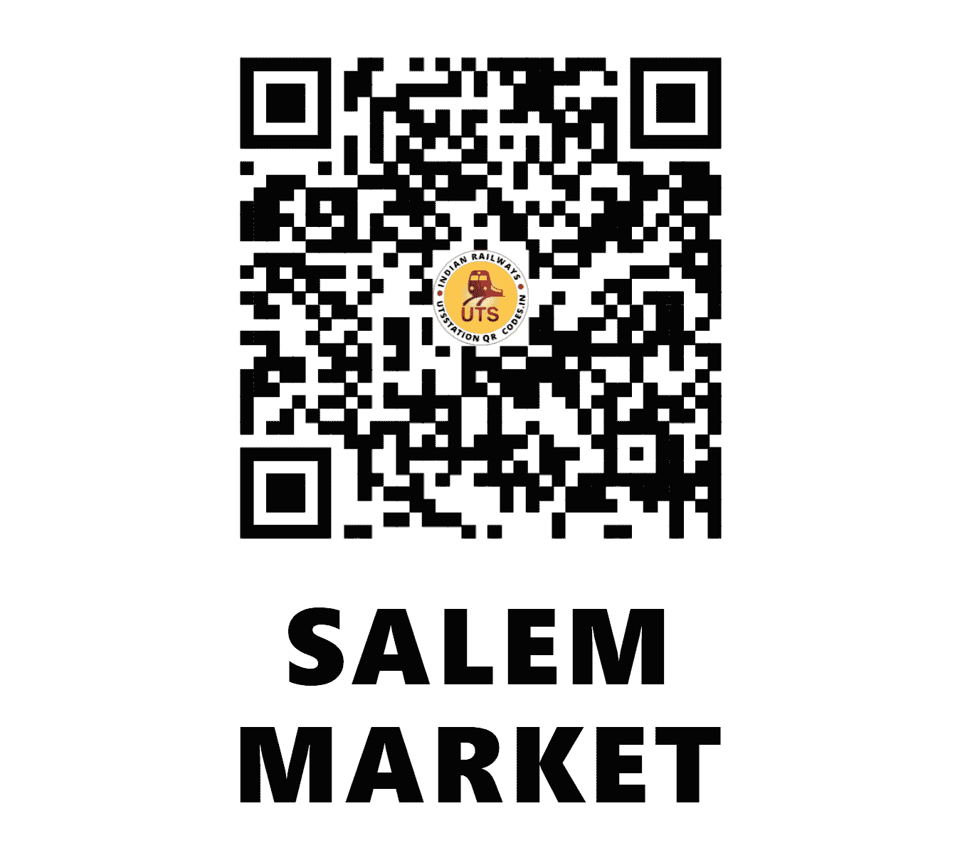 UTS QR Code for SALEM MARKET - SAMT (SR - TAMIL NADU)